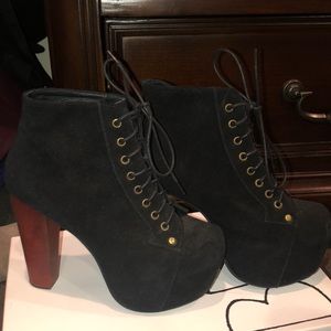 Jeffrey Campbell Lita Bootie - Black Suede